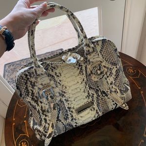 Like-New Desmo Snakeskin Handbag - image 1